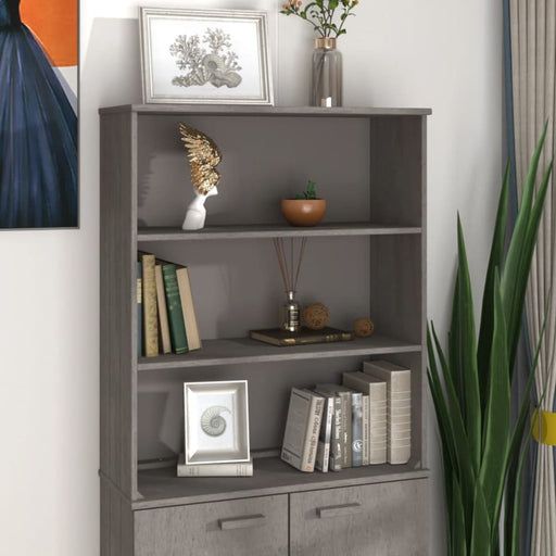 Top For Highboard’hamar’ Light Grey 85x35x100cm Solid