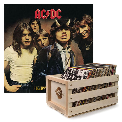 Highway To Hell Vinyl Album Bundle With Record Crate