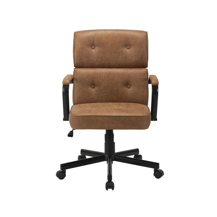 Home Office Chair In Brown Fabric