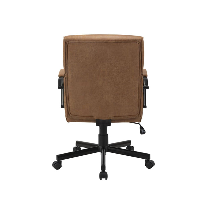 Home Office Chair In Brown Fabric