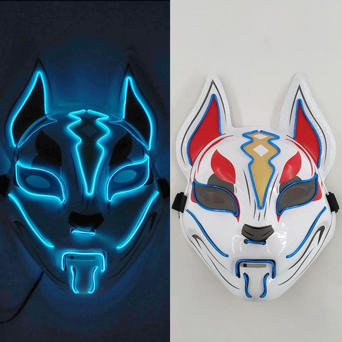 Horror Led Neon Disguised Mask Luminous Full Face Cosplay