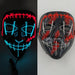 Horror Led Neon Disguised Mask Luminous Full Face Cosplay