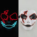 Horror Led Neon Disguised Mask Luminous Full Face Cosplay