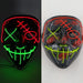 Horror Led Neon Disguised Mask Luminous Full Face Cosplay