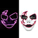 Horror Led Neon Disguised Mask Luminous Full Face Cosplay