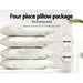 Hotel Pillow Bed Pillows 4 Pack Family Soft Medium Firm