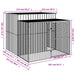 Dog House With Run Anthracite 214x253x181 Cm Galvanised