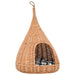 Cat House With Cushion 40x60 Cm Natural Willow Teepee Oibiii