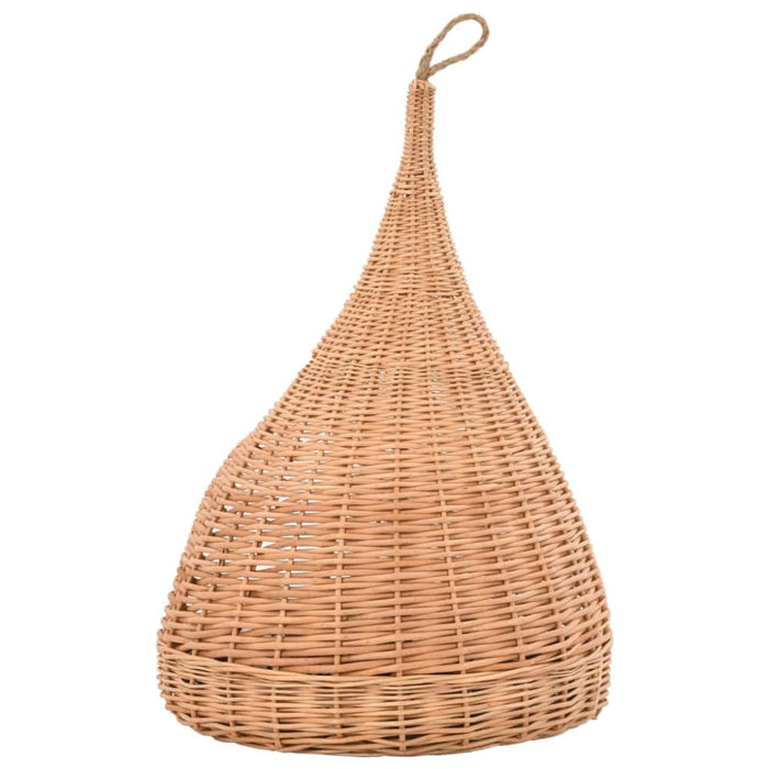 Cat House With Cushion 40x60 Cm Natural Willow Teepee Oibiii