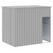 Dog House With Run Light Grey 214x457x181 Cm Galvanised