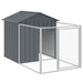 Dog House With Roof Anthracite 117x1017x123 Cm Galvanised