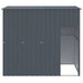 Dog House With Roof Anthracite 214x153x181 Cm Galvanised