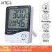 Htc 1 2pcs Lcd Electronic Humidity Meter Thermometer Smart