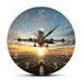 Huge Two Storeys Commercial Jetliner Wall Clock Airplane