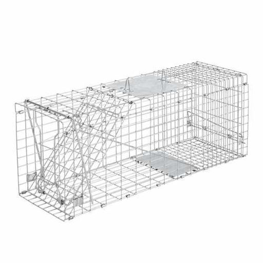 Humane Animal Trap Cage 94 x 34 36cm - Silver