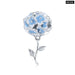 Hydrangeas 925 Sterling Silver Cat Elf Round Blue Flower