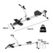 Goslash Picks Hydraulic Rowing Machine 12 Levels Resistance