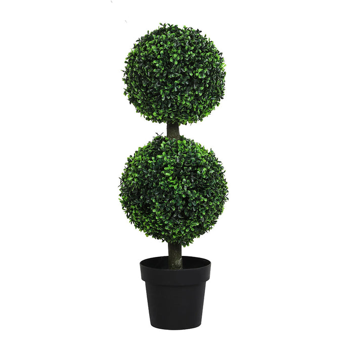 Goslash Picks Artificial Double Ball Boxwood Trees