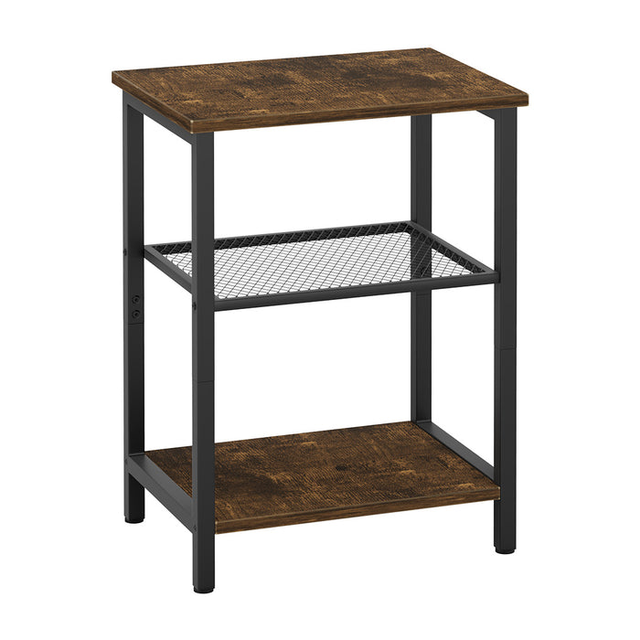 Goslash Picks 3-Tier Side Table - Brown And Black M 29Cmx39Cmx54Cm