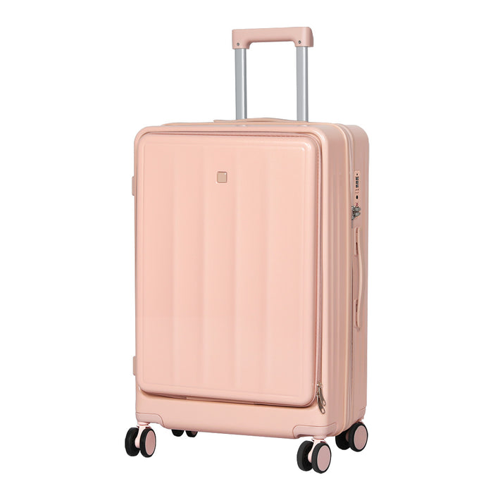 Goslash Picks 24" Luggage Trolley Travel Hard Pink