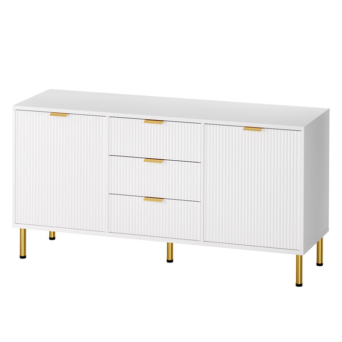 Buffet Sideboard - White Gold