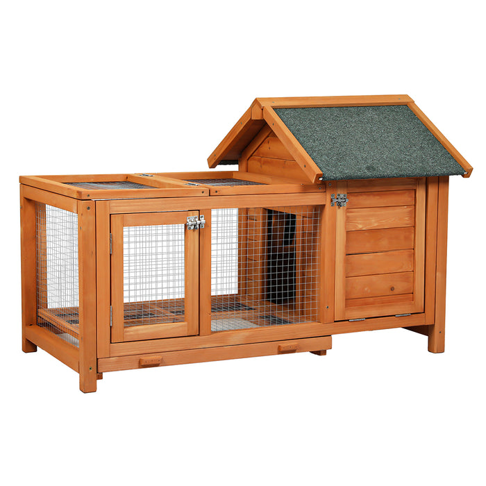 Goslash Picks Rabbit Hutch - Brown 103.5Cm X 58Cm X 70Cm