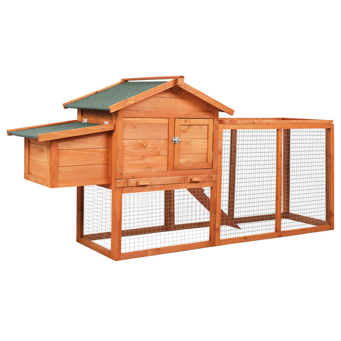 Goslash Picks Rabbit Hutch - Brown 186Cm X 58Cm X 87Cm