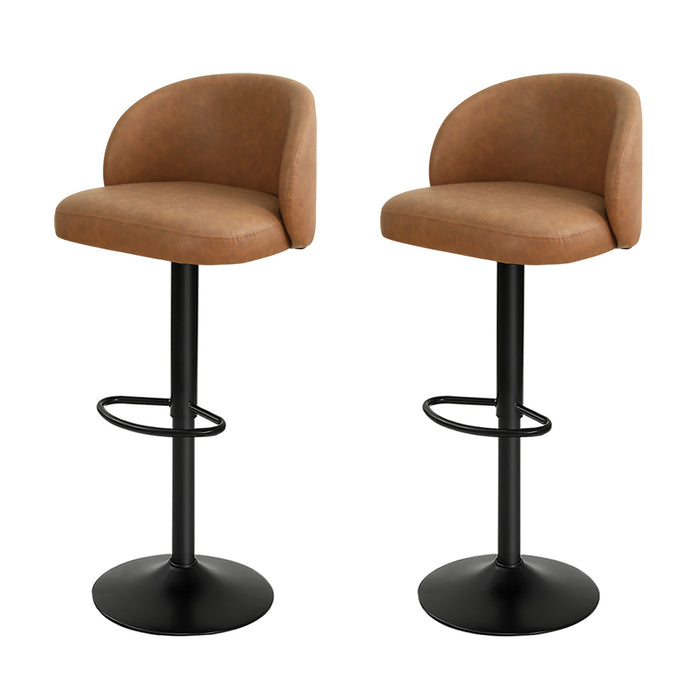 Goslash Picks Rolling Bar Stool - Brown