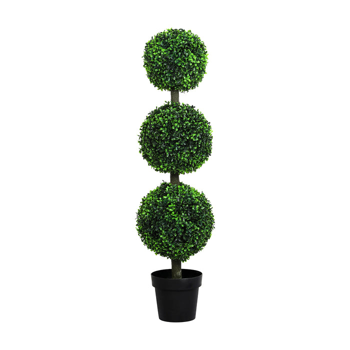 Artificial Triple Ball Boxwood Trees