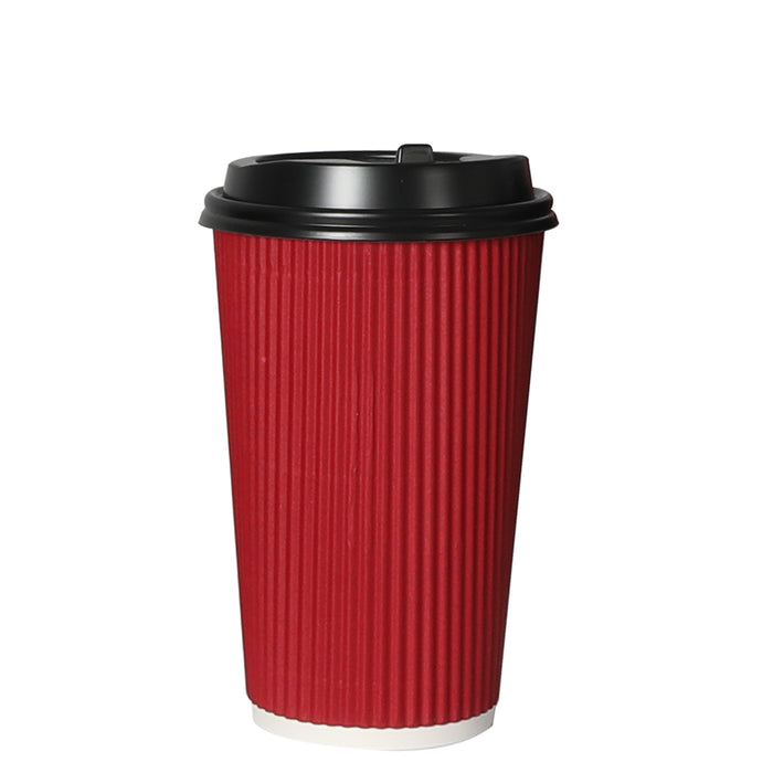 1000 Pcs 16Oz Disposable Takeaway Coffee Red