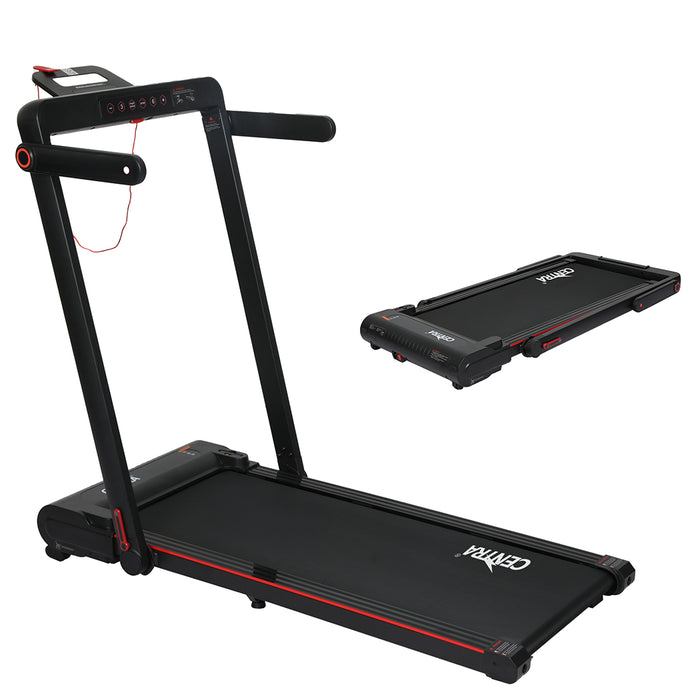 2 In 1 Treadmill - Black Red