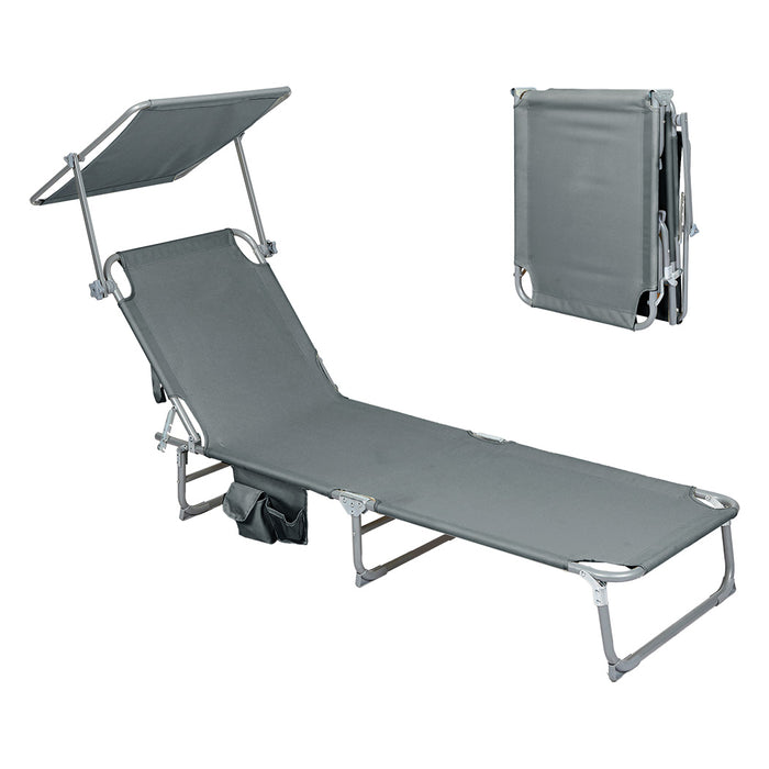 Goslash Picks Foldable Lounge Chairs With Canopy Grey