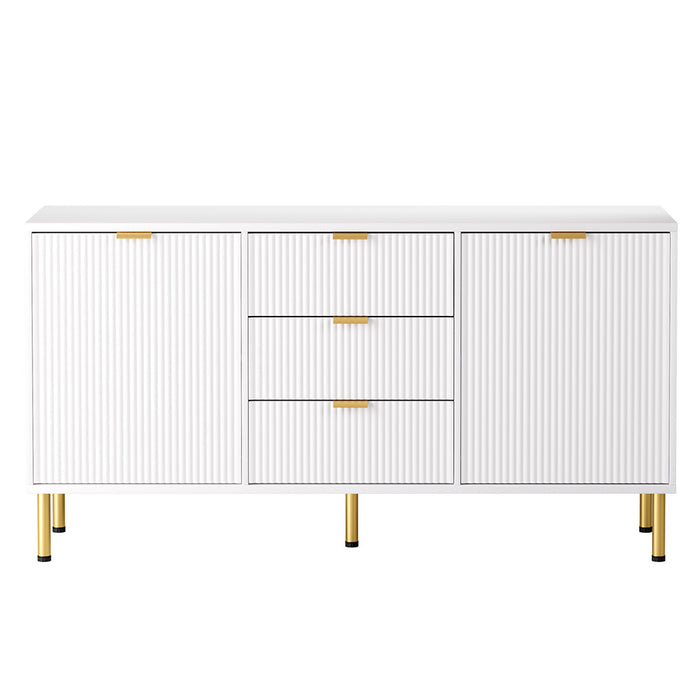 Buffet Sideboard - White Gold