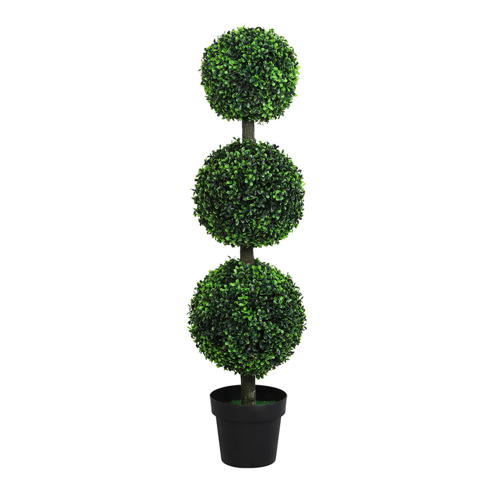 Artificial Triple Ball Boxwood Trees