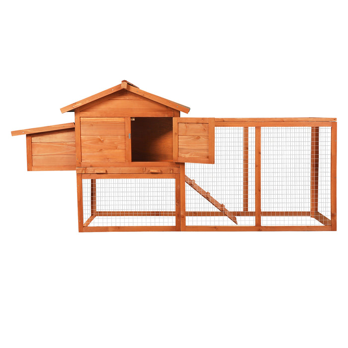 Goslash Picks Rabbit Hutch - Brown 186Cm X 58Cm X 87Cm