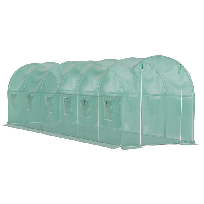 Greenhouse Walk-In Green House Shed 6M