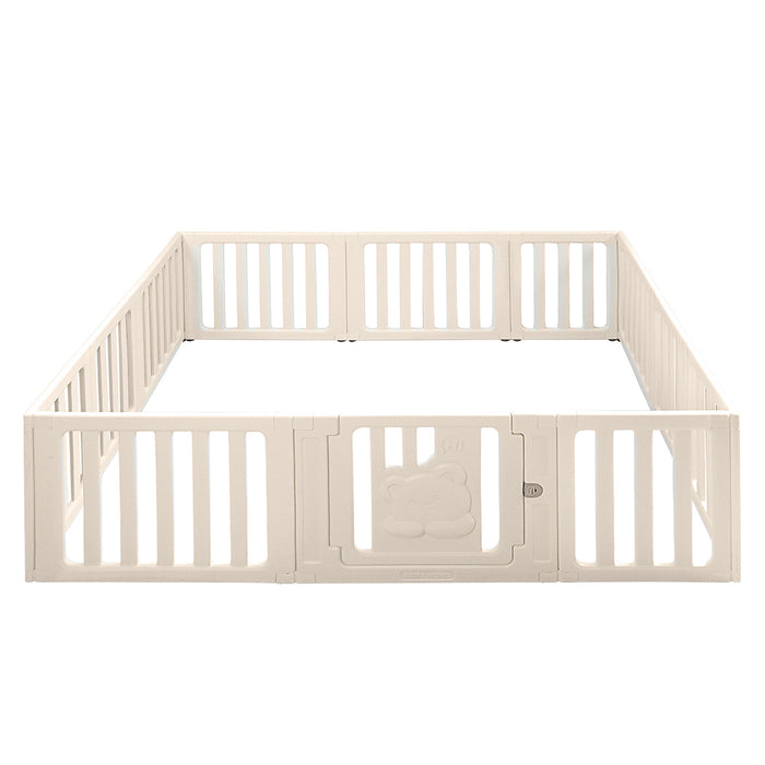 Goslash Picks Kids Playpen - White 186Cm X 206Cm X 61Cm