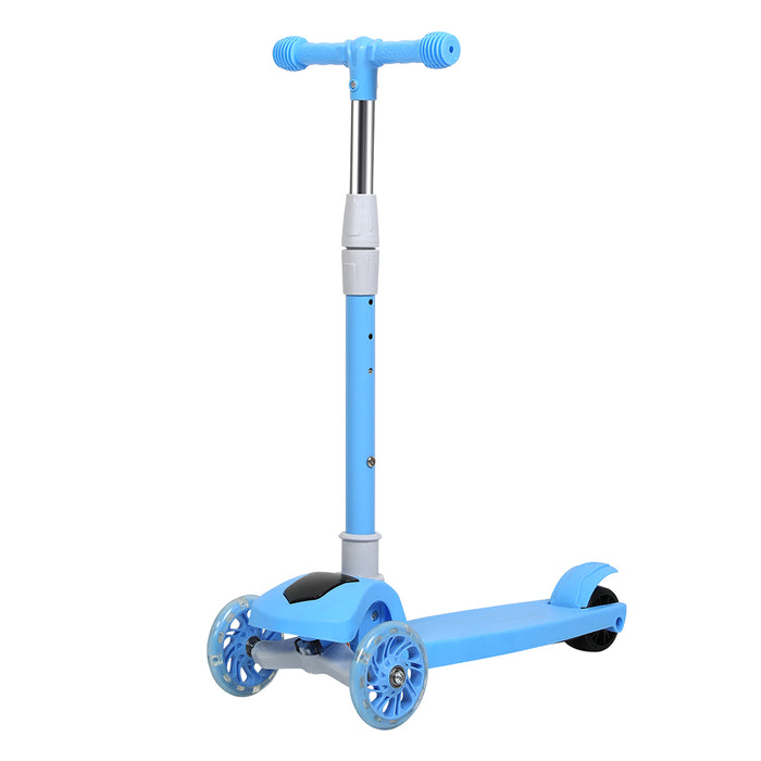 Goslash Picks Foldable Kids Scooter Led Music Blue