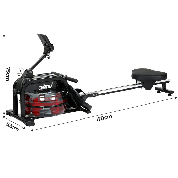 Water Rowing Machine - Black Red