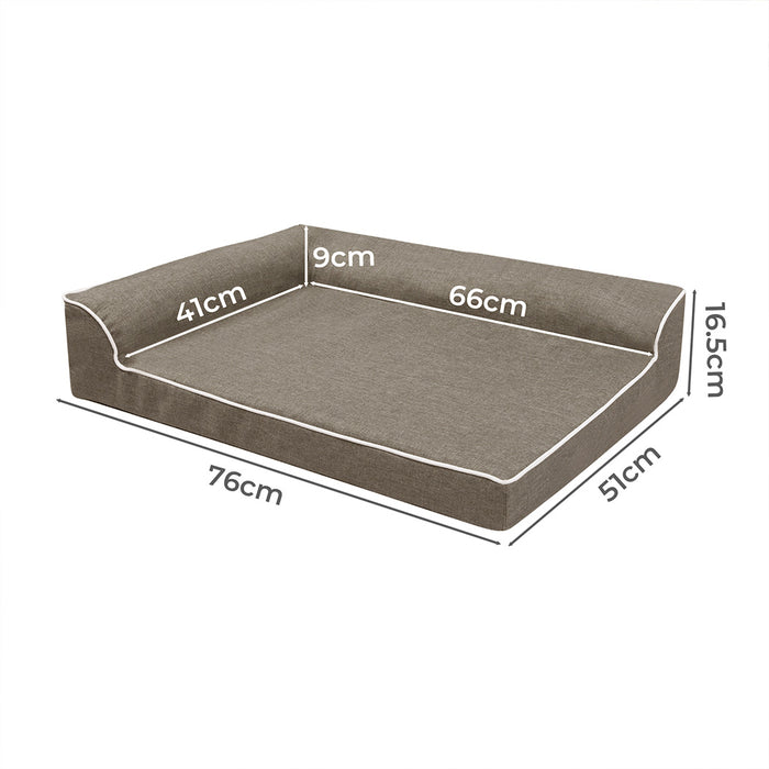 Goslash Picks Orthopedic Dog Bed M Coffee