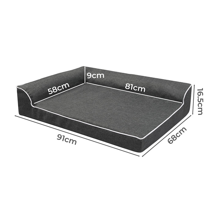 Goslash Picks Orthopedic Dog Bed L Grey