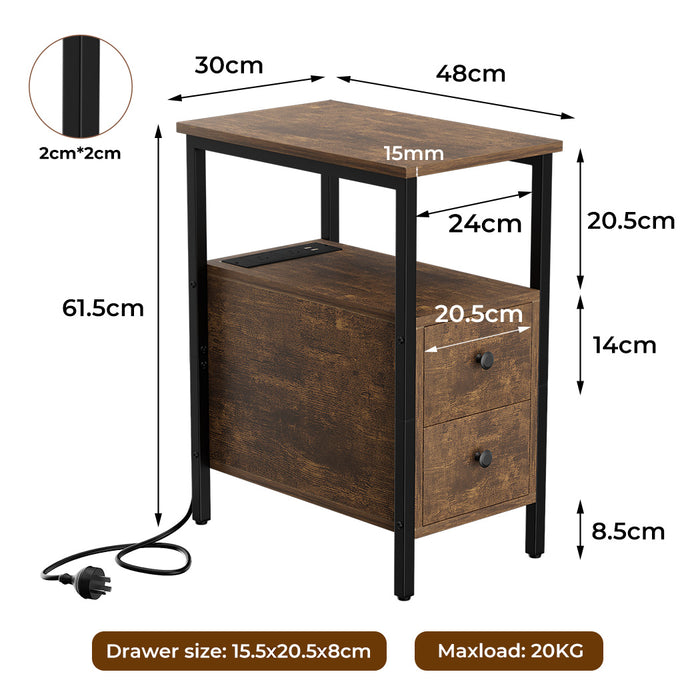 Goslash Picks Side Table Narrow Coffee End Table