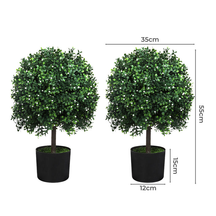 Goslash Picks Artificial Boxwood Topiary Ball Tree