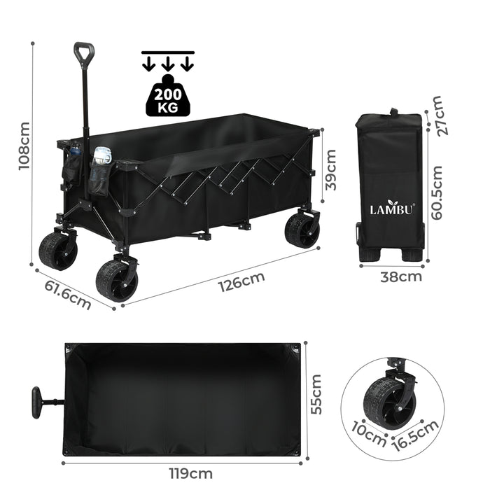 Goslash Picks Folding Wagon Trolley Cart