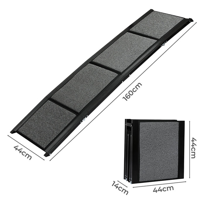 Goslash Picks Dog Ramp - Grey 160Cm X 44Cm