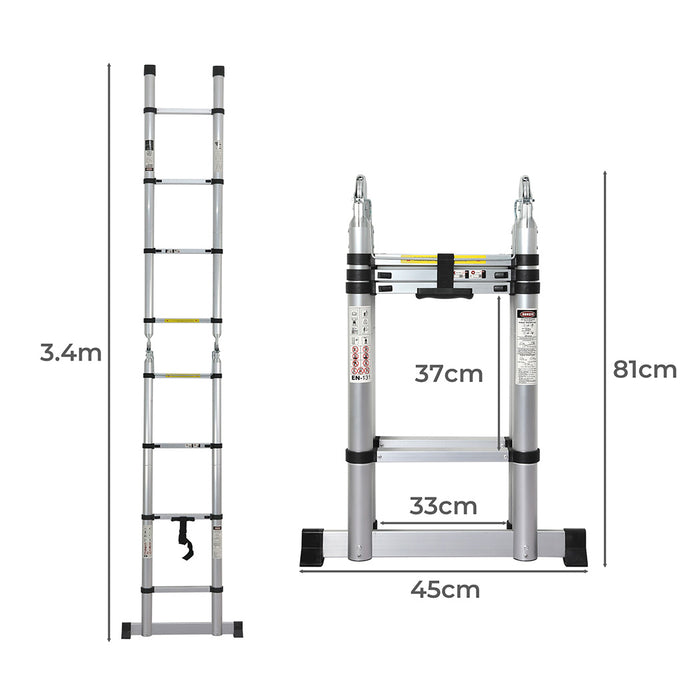 Goslash Picks Folding Multi Purpose Ladder 8 Step