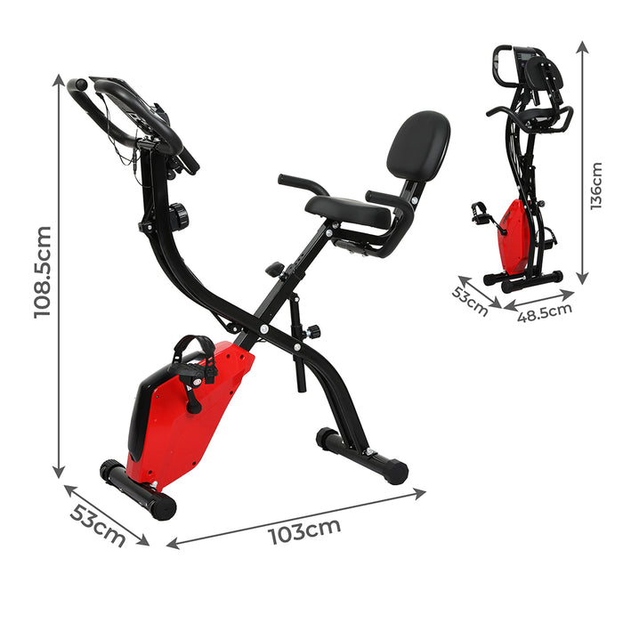 Exercise Bike - Black Red