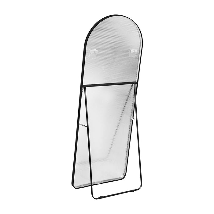 160Cm Arched Full Length Mirror - Black