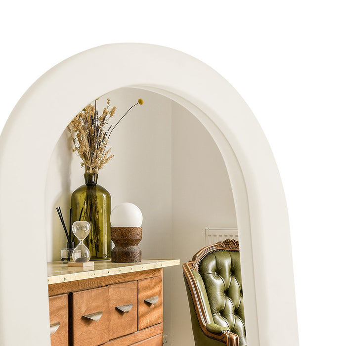 Flannel Arch Framed Full Length Mirror