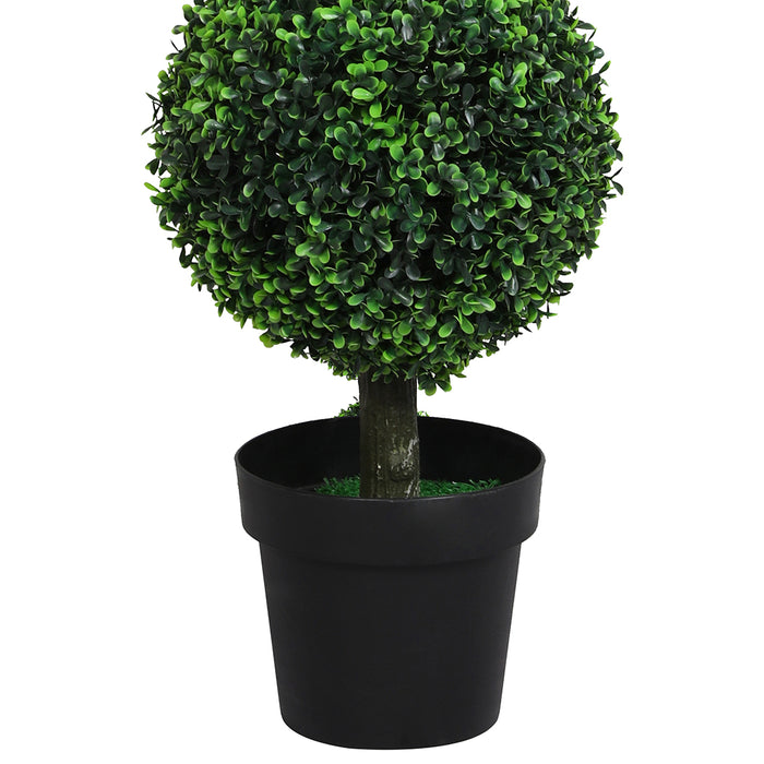 Artificial Triple Ball Boxwood Trees